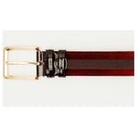 Vinci Leather The Pontalto Burgundy Leather Belt