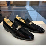 Vinci Leather The Pontalto Leather Shoe Black Bit Loafer (11613)