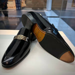 Vinci Leather The Pontalto Leather Shoe Black Bit Loafer (11613)