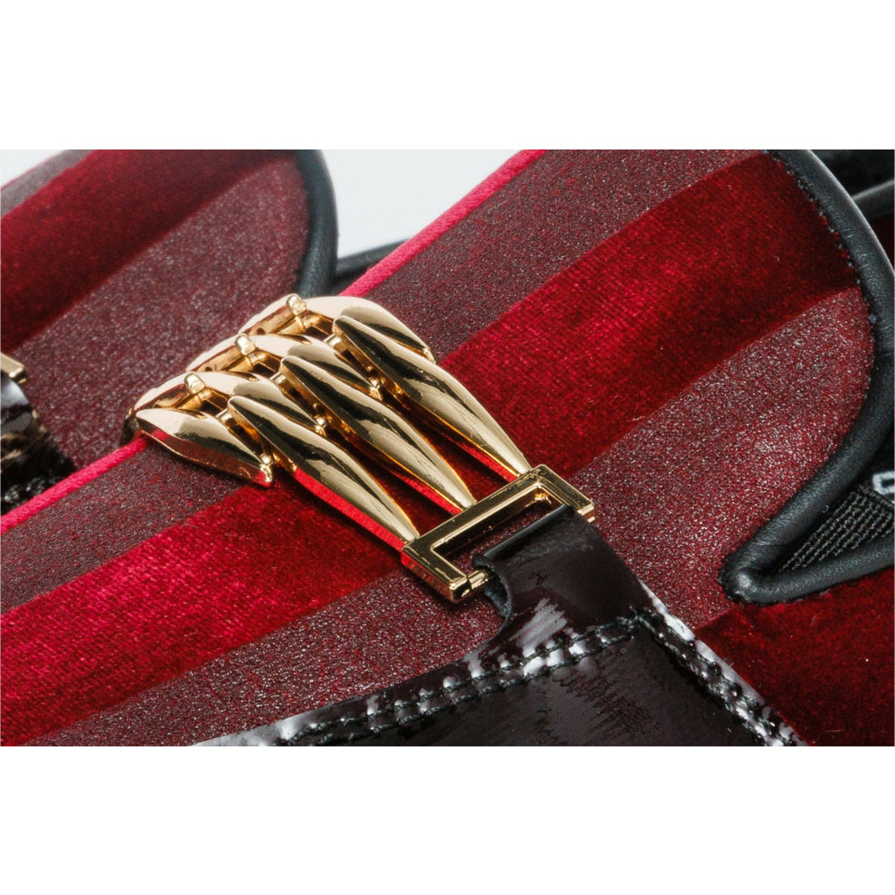 Vinci Leather The Pontalto Leather Shoe Burgundy Bit Loafer (11613)