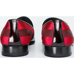 Vinci Leather The Pontalto Leather Shoe Burgundy Bit Loafer (11613)