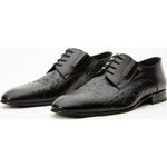 Vinci Leather The Porto Alegre Black Leather Derby Shoe (10769)