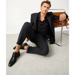 Vinci Leather The Porto Alegre Black Leather Derby Shoe (10769)
