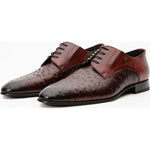 Vinci Leather The Porto Alegre Burgundy Leather Derby Shoe (10769)