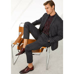 Vinci Leather The Porto Alegre Burgundy Leather Derby Shoe (10769)