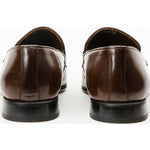Vinci Leather The Pusan Brown Leather Bit Loafer Shoe (10721)