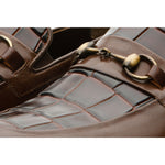 Vinci Leather The Pusan Brown Leather Bit Loafer Shoe (10721)