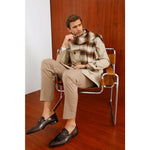 Vinci Leather The Pusan Brown Leather Bit Loafer Shoe (10721)
