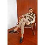 Vinci Leather The Pusan Brown Leather Bit Loafer Shoe (10721)