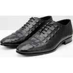 Vinci Leather The Randor Black Leather Oxford Shoe (D-913)