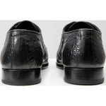 Vinci Leather The Randor Black Leather Oxford Shoe (D-913)
