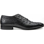 Vinci Leather The Randor Black Leather Oxford Shoe (D-913)