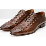 Vinci Leather The Randor Brown Leather Oxford Shoe (D-913)