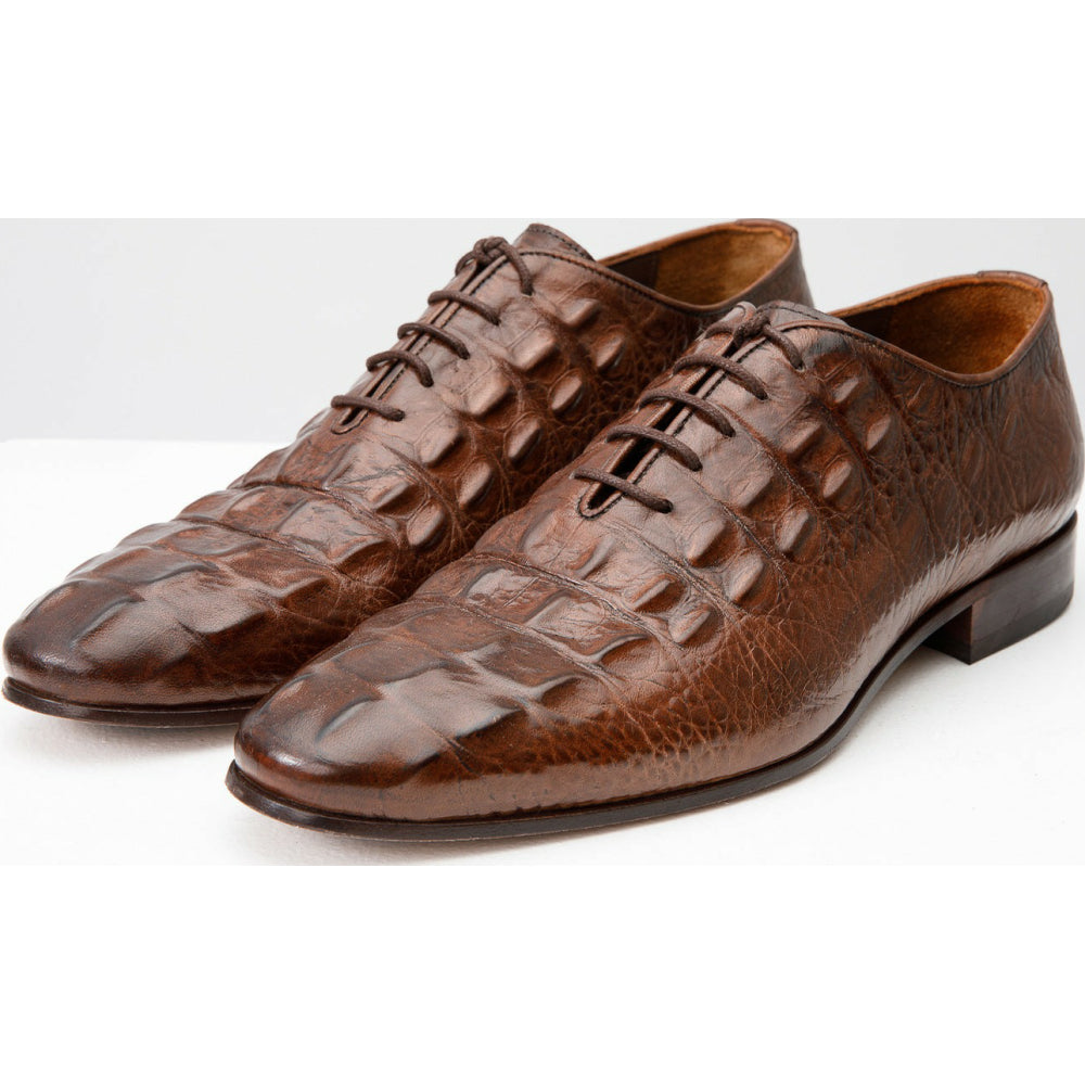 Vinci Leather The Randor Brown Leather Oxford Shoe (D-913)