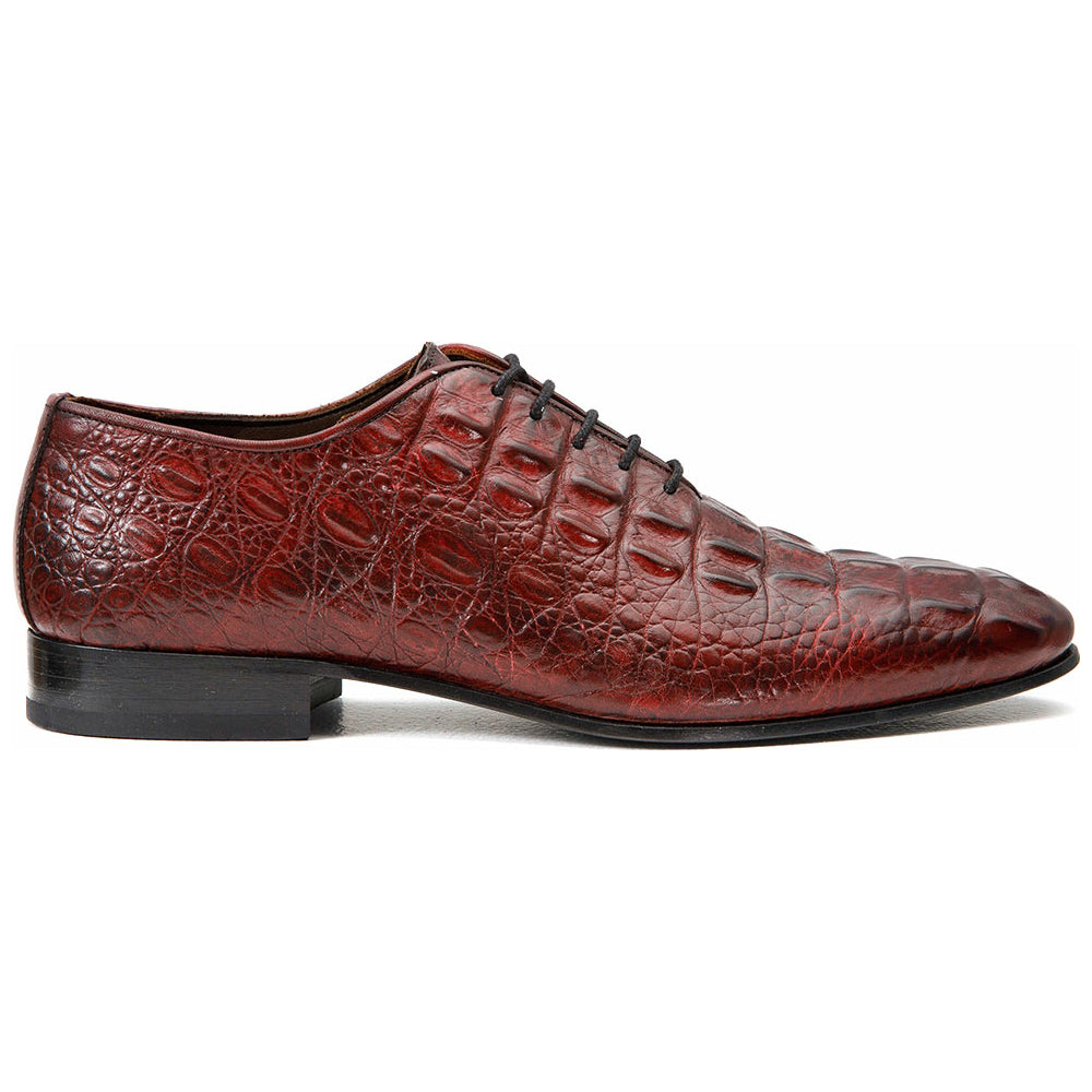 Vinci Leather The Randor Burgundy Leather Oxford Shoe (D-913)