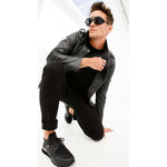 Vinci Leather The Reno BlackLeather Sneaker (D-530)