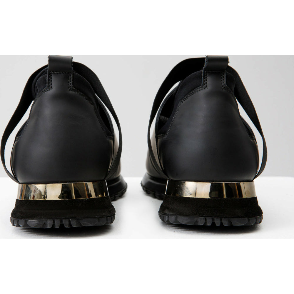 Vinci Leather The Reno BlackLeather Sneaker (D-530)
