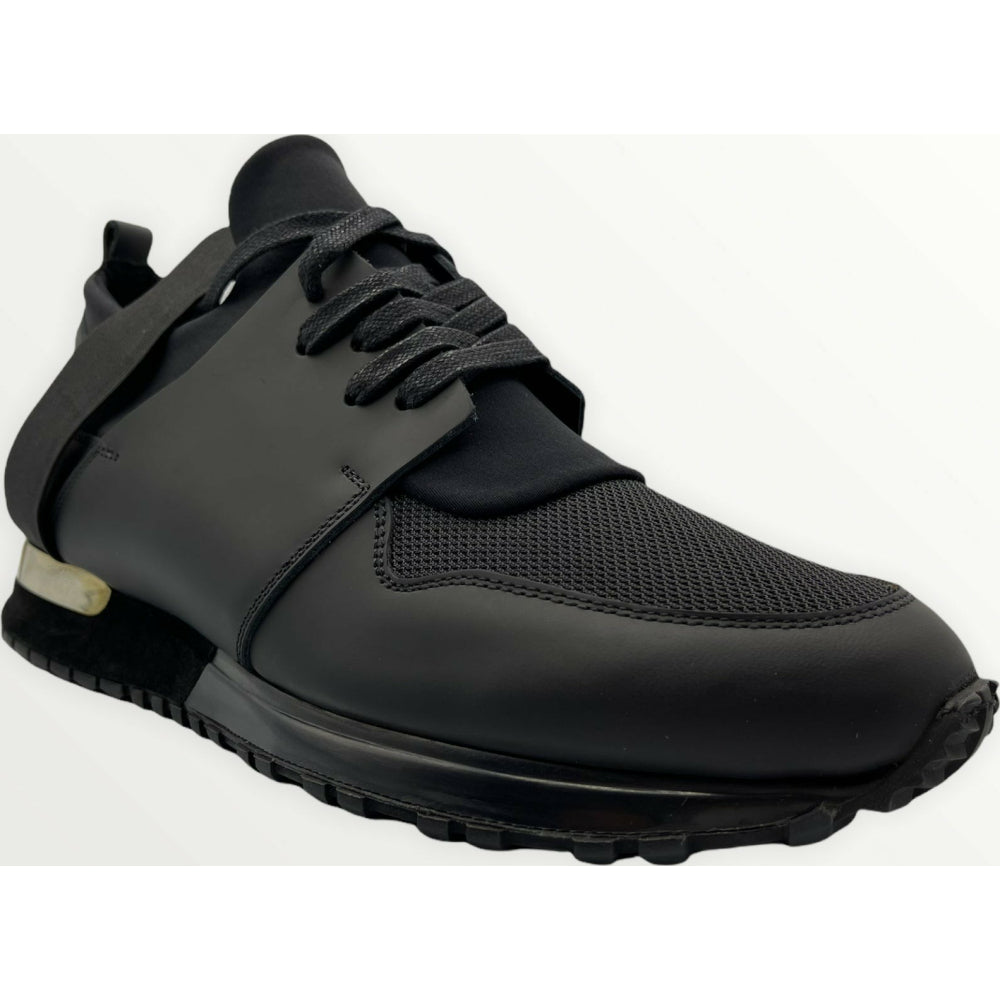 Vinci Leather The Reno BlackLeather Sneaker (D-530)