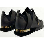 Vinci Leather The Reno BlackLeather Sneaker (D-530)