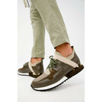 Vinci Leather The Reno Green Leather Sneaker (D-582)