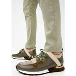 Vinci Leather The Reno Green Leather Sneaker (D-582)