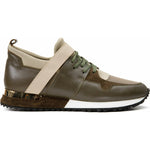 Vinci Leather The Reno Green Leather Sneaker (D-582)