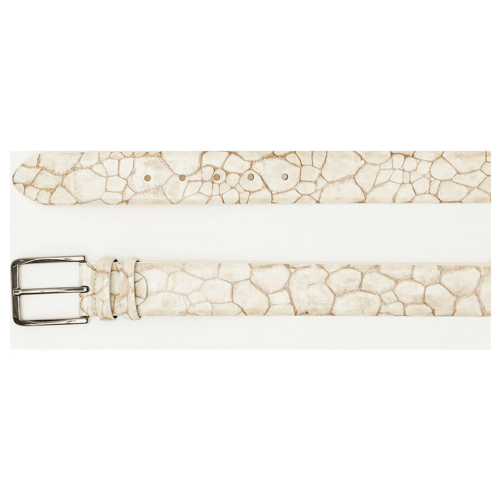 Vinci Leather The Rico Beige Color Calfskin Belt