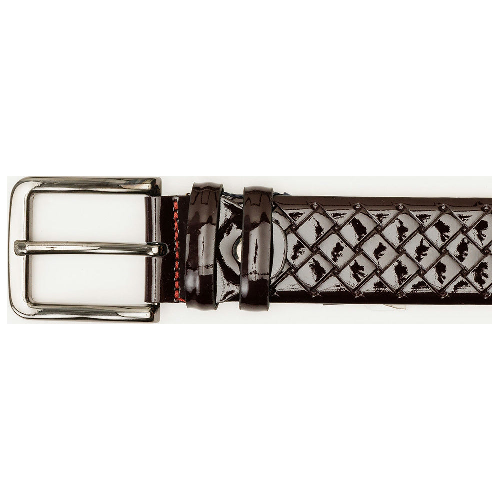 Vinci Leather The Rico Burgundy Color Calfskin Belt
