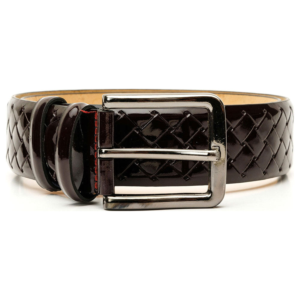 Vinci Leather The Rico Burgundy Color Calfskin Belt