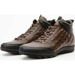 Vinci Leather The Riga Brown Suede Leather Casual Lace-up Boot (14138 K-9)