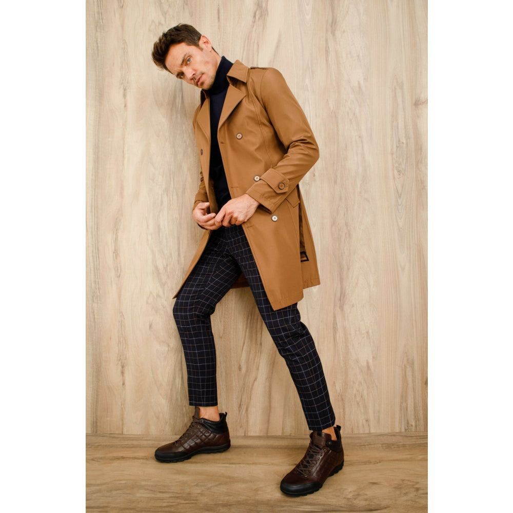 Vinci Leather The Riga Brown Suede Leather Casual Lace-up Boot (14138 K-9)