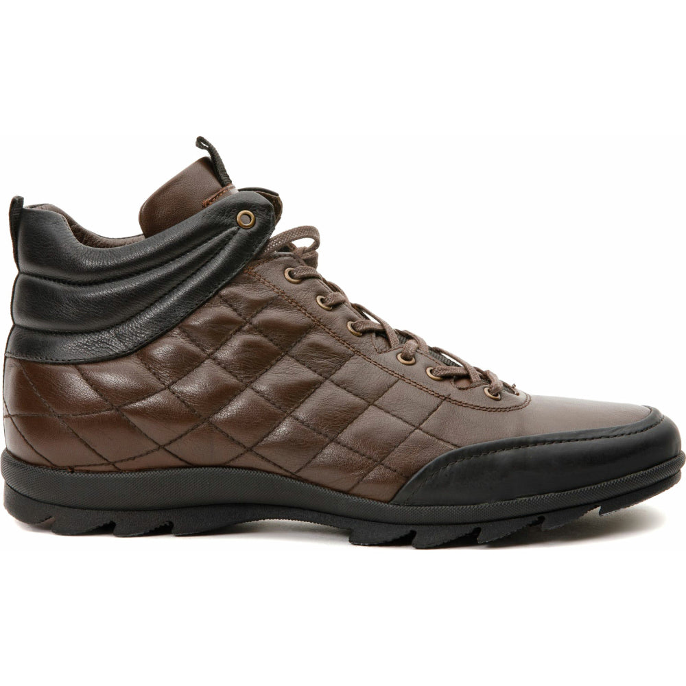 Vinci Leather The Riga Brown Suede Leather Casual Lace-up Boot (14138 K-9)