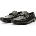 Vinci Leather The Riobamba Black Leather Bit Loafer (11087)