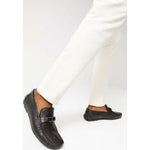 Vinci Leather The Riobamba Black Leather Bit Loafer (11087)