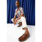 Vinci Leather The Riobamba Brown Leather Bit Loafer (11087)