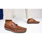 Vinci Leather The Riobamba Brown Leather Bit Loafer (11087)