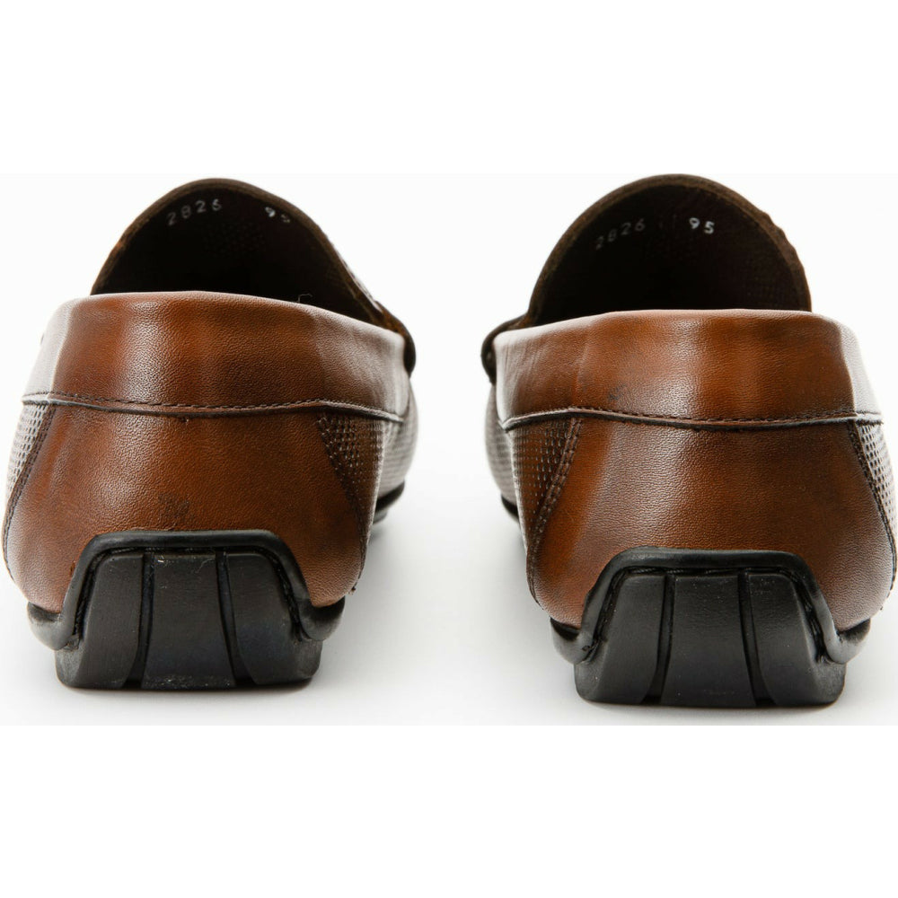 Vinci Leather The Riobamba Brown Leather Bit Loafer (11087)