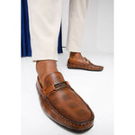 Vinci Leather The Riobamba Brown Leather Bit Loafer (11087)