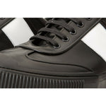 Vinci Leather The Rom Black Leather Sneaker (D-2168)