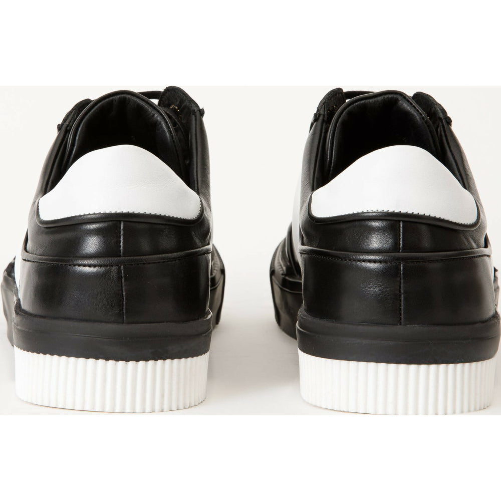 Vinci Leather The Rom Black Leather Sneaker (D-2168)