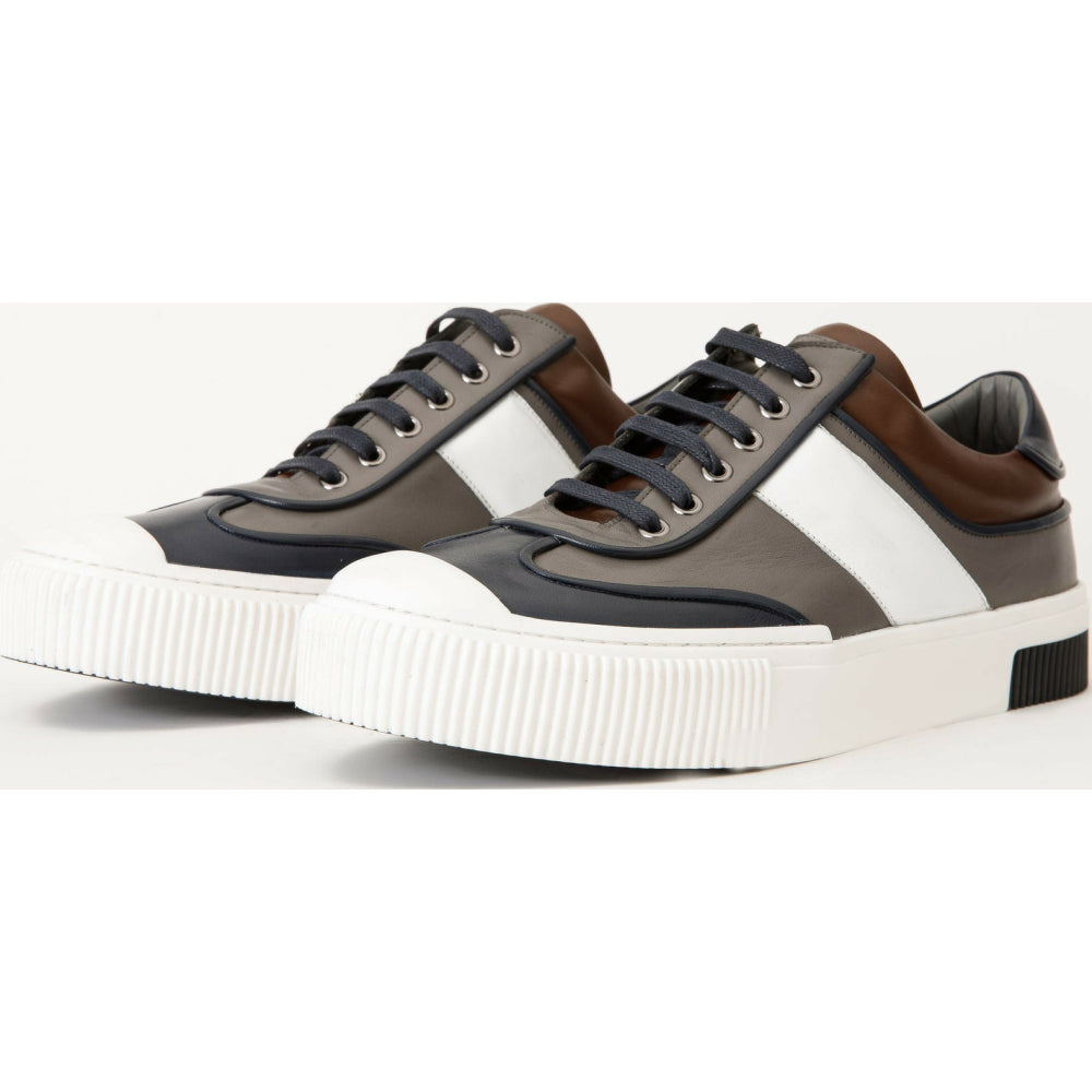 Vinci Leather The Rom Multicolor Leather Sneaker (D-2168)