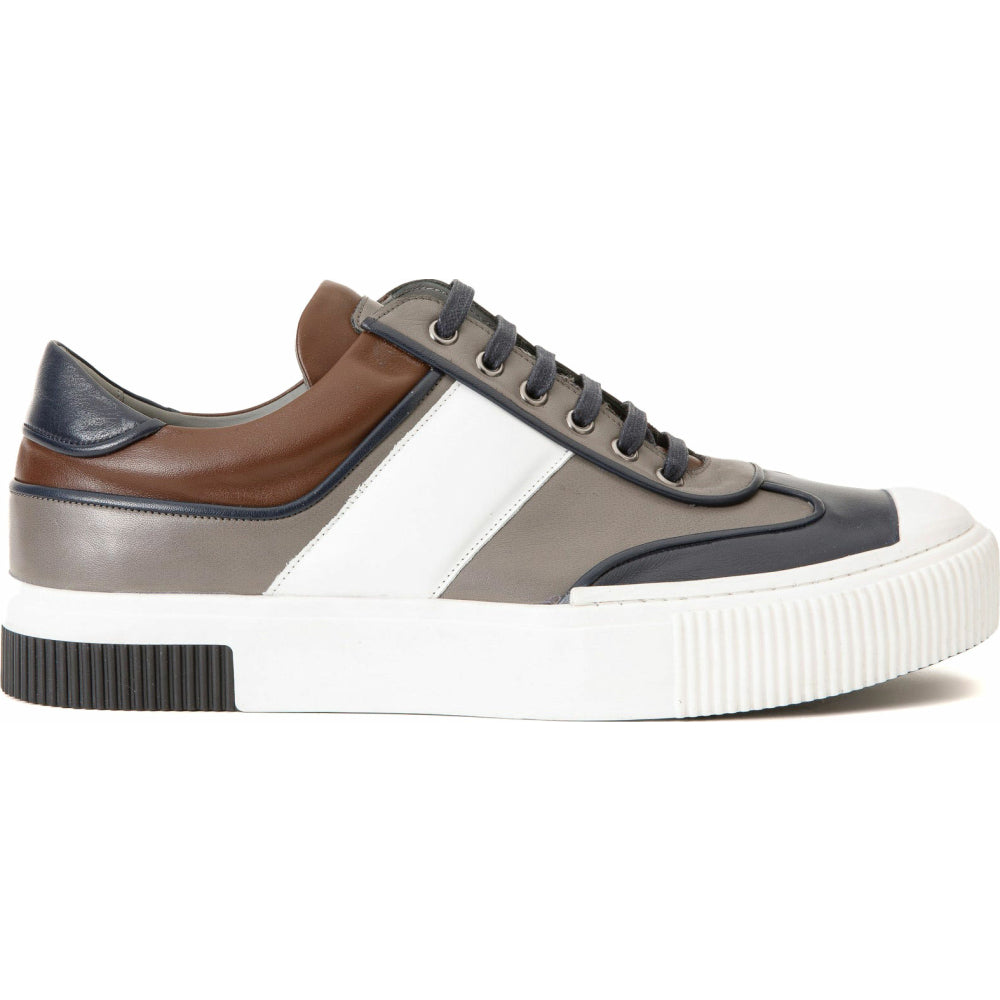 Vinci Leather The Rom Multicolor Leather Sneaker (D-2168)