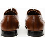 Vinci Leather The Roma Brown Leather Wingtip Oxford Shoe (10724)