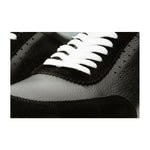 Vinci Leather The Rotello Black Leather Sneaker (11108)