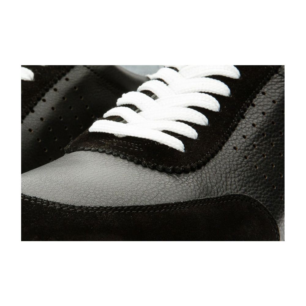 Vinci Leather The Rotello Black Leather Sneaker (11108)