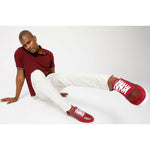 Vinci Leather The Rotello Burgundy Leather Sneaker (11108)
