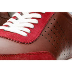 Vinci Leather The Rotello Burgundy Leather Sneaker (11108)