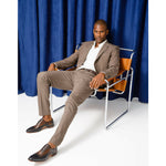 Vinci Leather The Royal Hand Craft Black / Brown Wingtip Oxford Shoe (E-005)