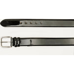 Vinci Leather The Royal Hand Craft Black Patent Leather Belt