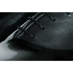 Vinci Leather The Royal Hand Craft Black Patent Leather Plain Toe Oxford Shoe (4202)